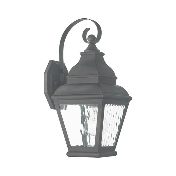 Livex Lighting Exeter Outdoor Wall Lantern in Charcoal