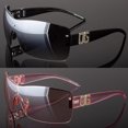 thumbnail image 2 of DG Eyewear Womens Large Oversized Shield Wrap Sunglasses Designer Fashion Shades, 2 of 3
