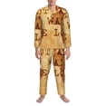 thumbnail image 3 of Hirioo Not All Those Who Wander Are Lost2 for Men's Pajama Sets 2 Piece Pjs Men's Long-Sleeved Pajama Set Button Down Sleepwear,S-XXL-XX-Large, 3 of 7