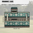 thumbnail image 7 of SEANATIVE Golf Cart Seat Cover, Compatible with EZGO, Club Car, Yamaha, 2-Seater Golf Cart Seat Towel Blanket with 4 Front Pockets, Quick Install, Washable, Green Brown Aztec Pattern, 7 of 7