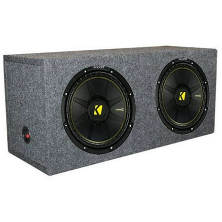 12 Dual Sub Enclosure - 2) New Kicker 44CWCS124 12