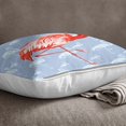 thumbnail image 3 of S4Sassy Decorative Pink Flamingo Print Square Cushion Cover Throw Tropical Pillow Case- Choose Size, 3 of 4