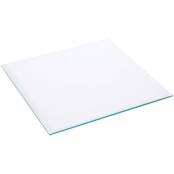 Plymor 10" Square, 5mm Thick Beveled Clear Glass