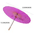 thumbnail image 4 of THY COLLECTIBLES 22" Kid's Size Japanese Chinese Umbrella Parasol For Wedding Parties, Photography, Costumes, Cosplay, Decoration And Other Events (Purple), 4 of 5