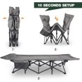 thumbnail image 6 of REDCAMP Padded Folding Camping Cot for Adults Heavy Duty Sleeping Cot Bed with Pad Travel Camp Cots with Carry Bag Portable for Outdoor Home Office Gray, 6 of 8