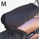thumbnail image 5 of Funda de cojín para asiento de motocicleta de piel sintética, tela impermeable para scooter Negro, 5 of 9