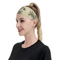 thumbnail image 4 of Wukai Vintage Floral Sports sweatband,Men & Women Sweatband Headband for Running, Cross Training, Racquetball, Working Out, 4 of 7