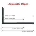 thumbnail image 4 of AVF EM60B-a Microwave Wall Mount Bracket, Black Metal, 4 of 8