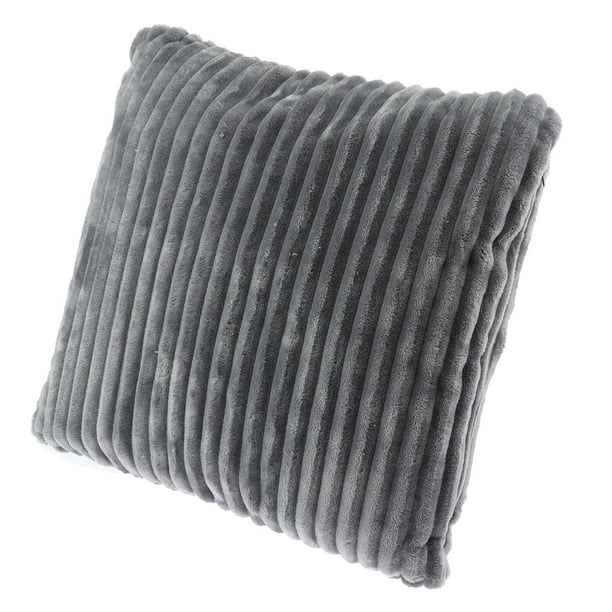 Cubierta de Almohada Funda de Cojín de Sofá 45x45cm Gris oscuro