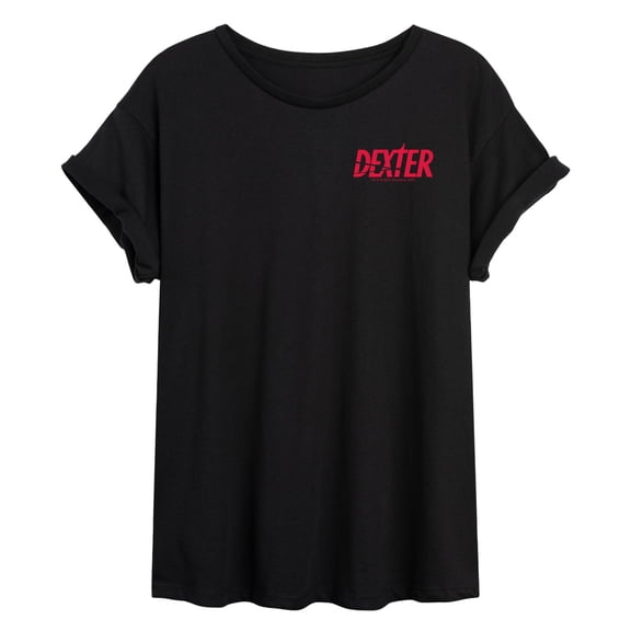 Dexter - Small Logo - Juniors Oversized Graphic T-Shirt