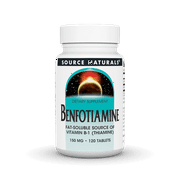 Source Naturals Benfotiamine, Fat Soluble Source of Vitamin B-1, 150 mg - 120 Tablets