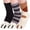 Black, variant on AOOCHASLIY Christmas/Daily Socks Women Fashion Lovely Claw Coral Thickening Fuzzy Middle stockings Socks