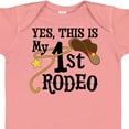 thumbnail image 4 of Inktastic Yes, This is My 1st Rodeo Cowboy Hat with Red Band, Lasso Boys or Girls Baby Bodysuit, 4 of 5