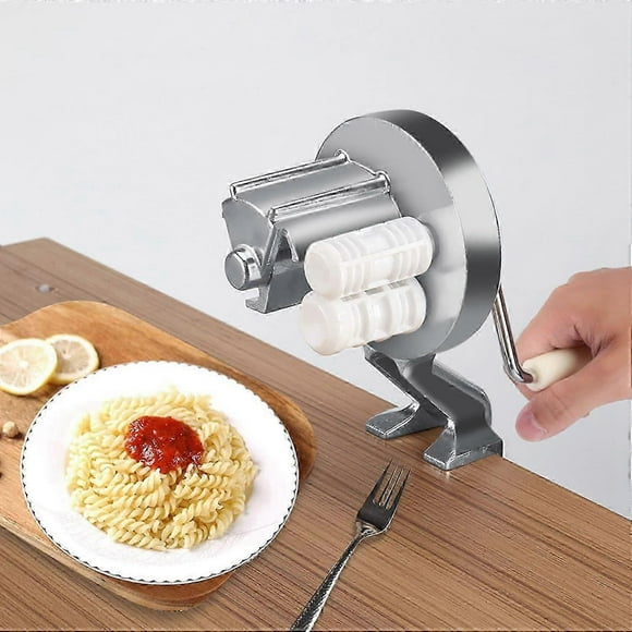 Pasta Maker Machine,Aluminium Manual Noodle Maker, Portable Hand Cranking Macaroni Maker for Kitchen Asseccories Pasta Tools