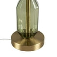 thumbnail image 5 of Lighting Fixtures, Faceted Green Glass Table Lamp Green See below, Table Lamps, Floor Lamps,, 5 of 14