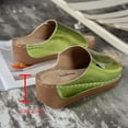 thumbnail image 4 of Summer Slippers for Women Arch Support Wedge Open Toe Slip On Peep Toe Sandals Summer Casual Women Beach Fashion Slippers Lazy Shoes, 4 of 8