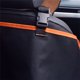 thumbnail image 5 of Almohadilla para mascota de coche, tela Oxford, antisuciedad, impermeable, funda para asiento trasero de perro para viaje, negro con borde naranja, 5 of 5