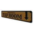 thumbnail image 4 of Tap Room Novelty Sign, Metal Wall Decor - 4x18 inches, 4 of 4