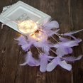 thumbnail image 2 of Encendiendo Plumas Dream Catcher LED Light String Home Dormitorio Decoración colgante (Púrpura) Wdftyju Libre de BPA, 2 of 3
