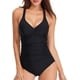 thumbnail image 1 of Trajes de baño de una pieza para mujer, trajes de baño de control Tommy fruncidos, cuello en V, espalda cruzada sexy, trajes de baño para nadar, 1 of 7