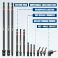 thumbnail image 2 of TOPEX 13‑Piece 1/4" Impact Socket Adapter Set, Extension Bar Set, Heavy‑Duty Hex Shank, Rotatable 105° Right‑Angle Driver, 2 of 12