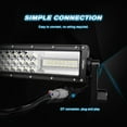 thumbnail image 4 of Nilight Led Light Bar 22inch 270W White & Amber Triple Row 13500LM Flood Spot Combo Led Bar off Road Lights for Trucks with Wiring Harness Kit, 4 of 9