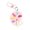 Light pink, variant on Vibrant Resin Keychain With Miniature Sketch Board For Artists And Students