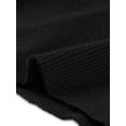 thumbnail image 5 of Unique Bargains Pull-Over Décontracté à Manches Longues Côtelé pour Femmes Noir m, 5 of 5