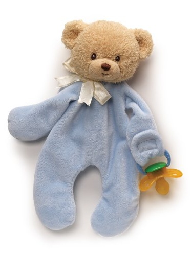 teddy bear with pacifier