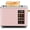 Peach Pink, variant on Touch Control Screen Toaster, Smart Stainless Toaster, 6 Shade Setting, 6 Bread Selection, Countdown, Removable Crumb Tray, 900W, Peach Pink