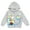 Heather gray, wheels on the bus, variant on Ms. Rachel Herbie Fleece Zip Up Hoodie Infant to Toddler