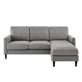 thumbnail image 2 of Dorel Living Kaci Reversible Contemporary Upholstered Sectional, Gray, 2 of 9