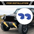 thumbnail image 2 of Cubiertas del gancho de remolque del parachoques del automóvil Unique Bargains para Jeep Wrangler JK JL Gladiator TJ 2007-2023, tapa de gancho de remolque de caucho azul 2pcs, 2 of 6