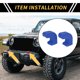 thumbnail image 2 of Cubiertas del gancho de remolque del parachoques del automóvil Unique Bargains para Jeep Wrangler JK JL Gladiator TJ 2007-2023, tapa de gancho de remolque de caucho azul 2pcs, 2 of 6