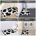 thumbnail image 6 of Uemuo Cow Print Black White Printed Door Mat Indoor Doormat 16"x24",Front Back Door Mats Non Slip Entrance Rugs,Inside Doormats for Entryway, 6 of 9