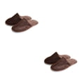 thumbnail image 3 of Zapatillas de hotel Jumpingount 10 pares desechables lana Coral color Marrón 2Conjunto, 3 of 6