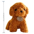 thumbnail image 3 of Muñeco de peluche con forma de perro de peluche, animal de simulación de cachorro, 25 cm, 3 of 3