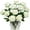 White Roses, variant on Morttic 12 Pieces Artificial Flowers Red Roses Bouquet Fake Roses for Valentine's Day Birthday Party Wedding Engagements Anniversaries Home Decoration (Red, 12 PCS)