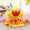Orange, variant on Zenithome Children Easter Diy Bunny Hat Kit Soft Colorful Cute 9.64x3.54 In For Party Classroom Home Decoration