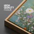 thumbnail image 5 of Large Framed Canvas Print Dreamy Pastel Meadow WildflowersWall Art Decorative Ready to Hang Painting for Living room Bedroom 60x30 inches Natural Frame, 5 of 7