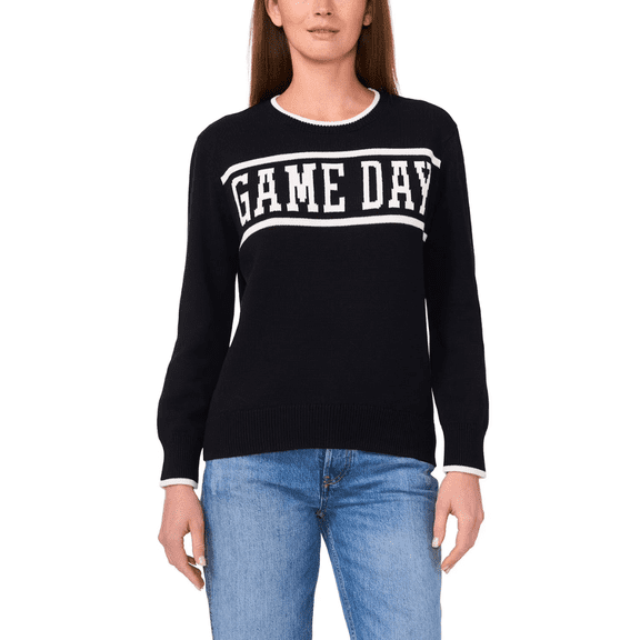 Vince Camuto Women's Game Day Crewneck Sweater , Size X-SMALL