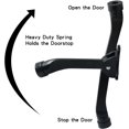 thumbnail image 4 of HSHDLDF 2 Pack Kickdown Door Stopper, Heavy Duty Door Stop with Anti-Slip Rubber Tip, 4 Inch Door Stops Holder Kickdown Doorstop for Bottom of Door, Black, 4 of 5