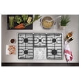 thumbnail image 2 of GE® 36" Built-In Gas Cooktop with Dishwasher-Safe Grates, in Stainless Steel, Model JGP3036SLSS, 2 of 4