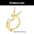 thumbnail image 5 of WINDLAND Elegant Swallow Rings Statement Jewelry Everyday Wear Rings Alloy Texture, 5 of 7
