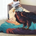thumbnail image 6 of Pofeuu Cartoon Iceberg Bald Eagle Print Ultra-Soft Micro Fleece Blanket,for Bed Or Sofa,All Season Throw Blankets Flannel Blanket-40"x30", 6 of 7