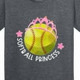 thumbnail image 4 of Inktastic Softball Princess Tiara Youth T-Shirt, 4 of 5