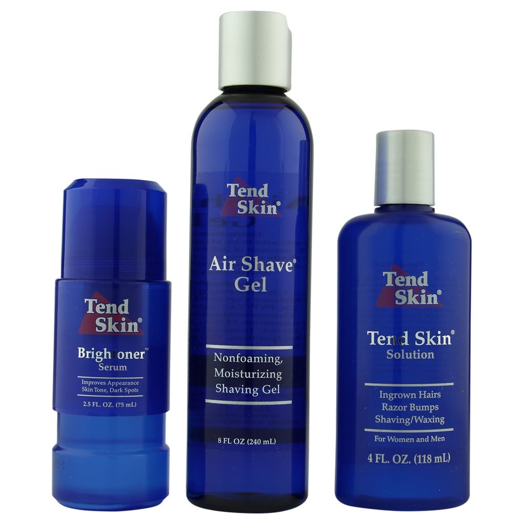 Tend Skin Liquid 4 oz + Air Shave Gel 8 oz + Brightoner 2.5 oz
