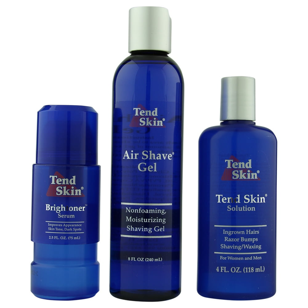Tend Skin Liquid 4 oz + Air Shave Gel 8 oz + Brightoner 2.5 oz