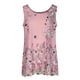 thumbnail image 4 of Cómoda blusa sin mangas con cuello redondo y estampado de gasa para mujer Pompotops  lopia992280, 4 of 8