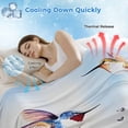 thumbnail image 3 of Spring Hummingbird Floral Cooling Blanket,Lightweight Breathable Summer Throw Blanket with Double Sided Cold Effect,Farmhouse Flower Botanical Picnic Blankets Bed Sheet for Hot Sleepers 60"x80", 3 of 8